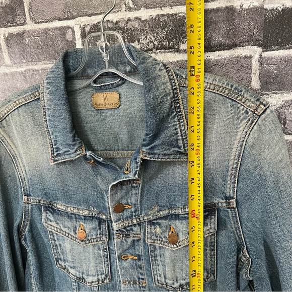 Nudie Jeans Terry Organic Cotton Sharp Used Denim Jacket Size M - Picture 16 of 16